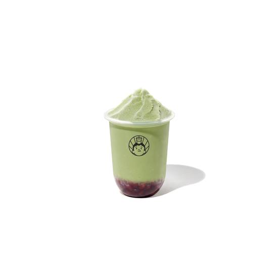 Matcha Red Bean Yogurt Slush (抹茶红豆酸酸冰)